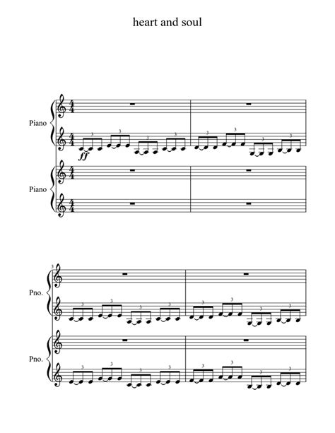 Heart And Soul Sheet Music For Piano Piano Duo