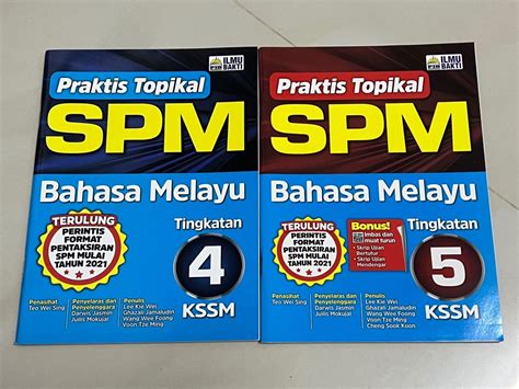 ILMU BAKTI SPM KSSM BAHASA MELAYU TINGKATAN 4 5 Hobbies Toys Books