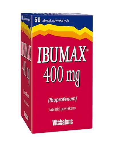 IBUMAX 400 mg 50 tabletek na ból różnego pochodzenia i stany zapalne