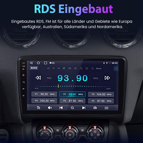 F R Audi Tt J Android Autoradio Gps Navi Bt Wifi Rds Fm