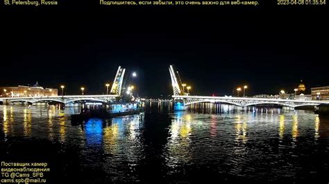 Ночное путешествие по Неве под разводными мостами Петербурга. Прибытие ...