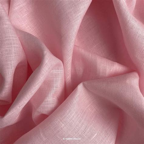 Pastel Pink Plain Premium Lea Pure Linen Fabric Width Inch At