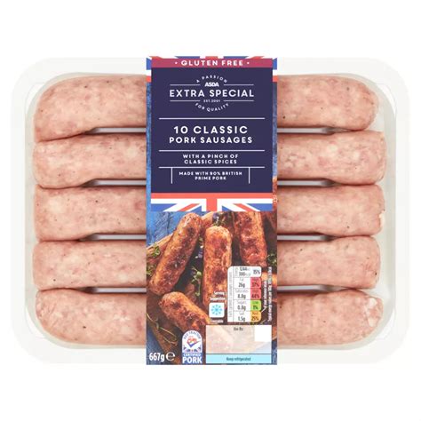 Asda Extra Special Classic Pork Sausages G Is Not Halal Gluten