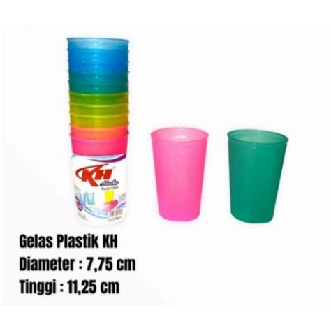 Jual Gelas Plastik KH Warna Harga Per Pcs Shopee Indonesia