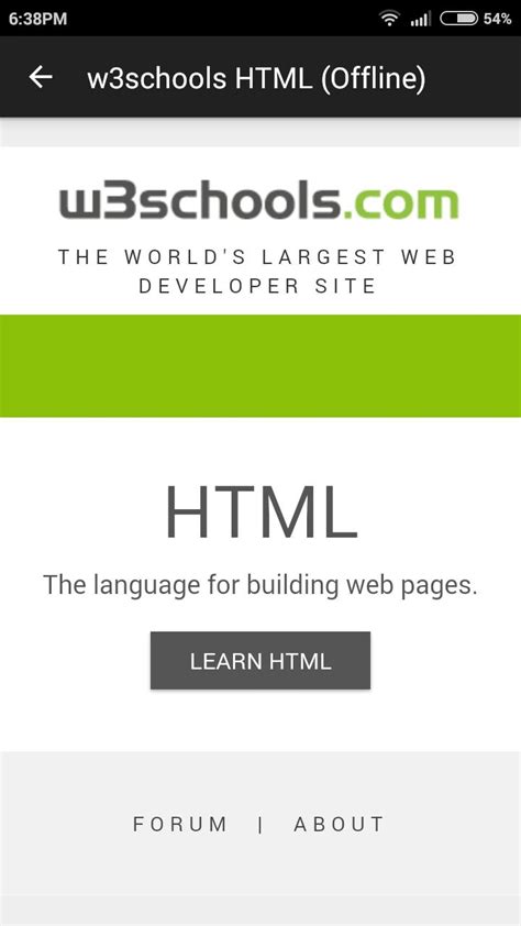 W3schools Html Offline Apk For Android Download