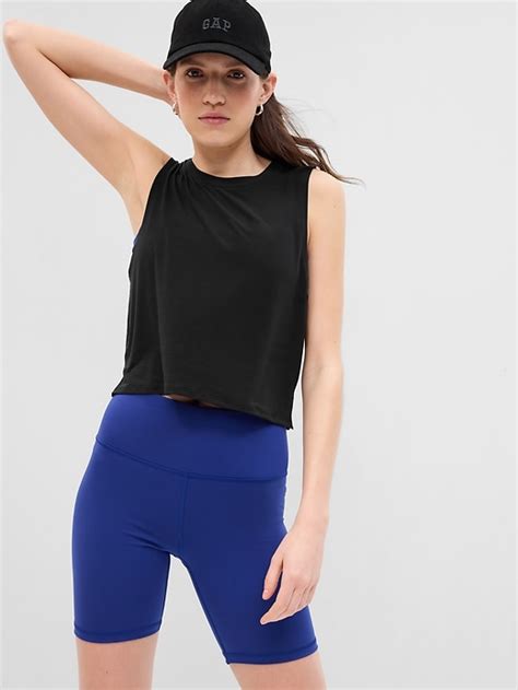 Gapfit Breathe Cropped Muscle Tank Top Gap