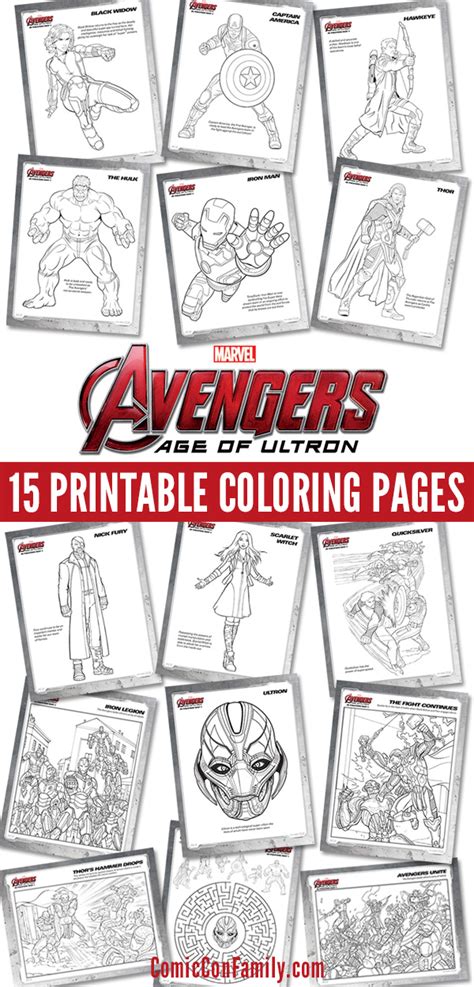 The Avengers Age Of Ultron Coloring Pages Coloringpages2019