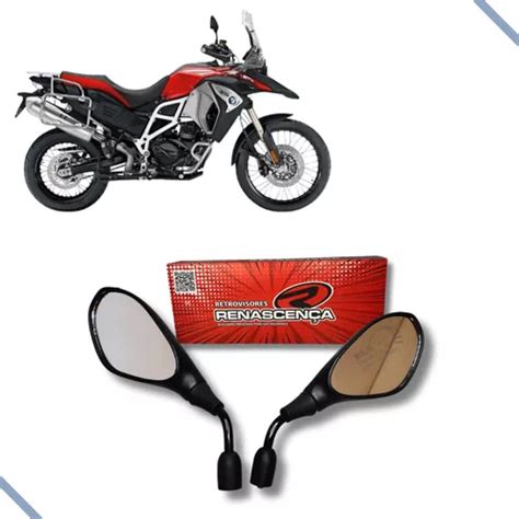 Retrovisor Bmw Gs 650 F800 Fixo Haste Curta Rosca Honda Par