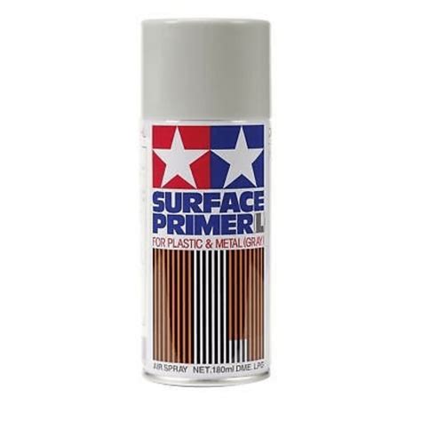 Tamiya Surface Primer Spray Paint Gray 180ml Gundam Pros