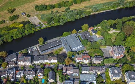 M Lheim An Der Ruhr Aus Der Vogelperspektive Entwicklungsgebiet Des