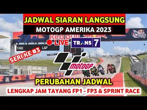 Jadwal MotoGP Amerika 2023 Siaran Langsung MotoGP Amerika 2023 Live