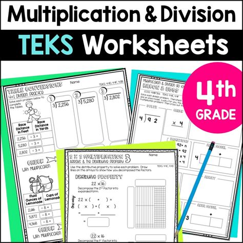 Engaging 4th Grade Multiplication And Division Worksheets Fun Learning Activities