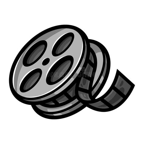 Movie Film Reel Stock Vector Illustration Of Media Motion