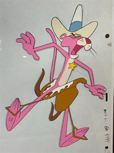 The Pink Panther Original Cel And Drawing Of The Pink Catawiki