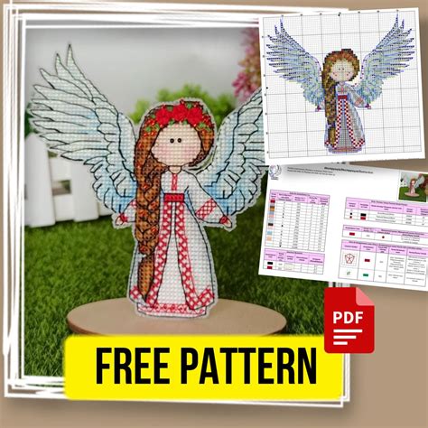 Angel Free Cross Stitch Pattern Fantasy Design Pdf Cross Stitch