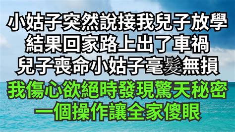 小姑子突然說接我兒子放學，結果回家路上出了車禍，兒子喪命小姑子毫髮無損，我傷心欲絕時發現驚天秘密，一個操作讓全家傻眼【淺談夕陽下】圍爐夜話