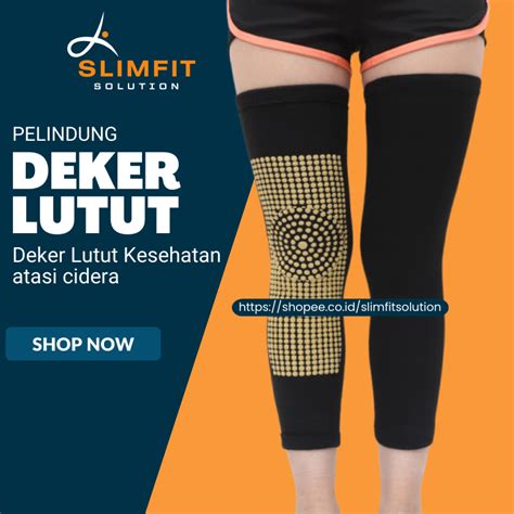 Jual Deker Lutut Terapi Kaki Tourmaline Magnetik Dekker Lutut Volly