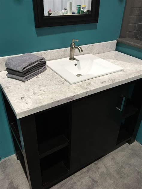 Cultured Marble Vanity Top With Bluntnose Edge Drop In Sink Provided