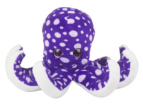 Plush Dotted Purple Octopus