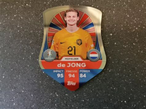 Match Attax Euro Sc Frenkie De Jong Holland Pro Elite Chrome