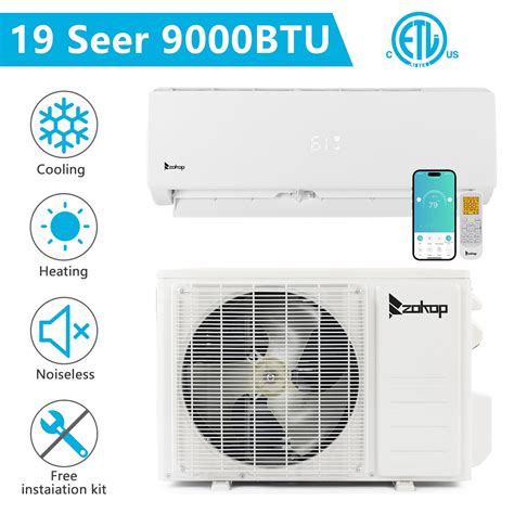 Ubesgoo Wifi Enabled 9 000 Btu Mini Split Ac Heating System With