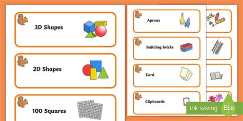 Squirrel Themed Editable Classroom Resource Labels Twinkl