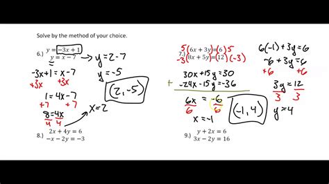 Algebra I Unit 6 Review Youtube