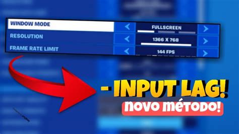 COMO DIMINUIR O INPUT LAG Do MODO TELA CHEIA Do FORTNITE Coala YouTube