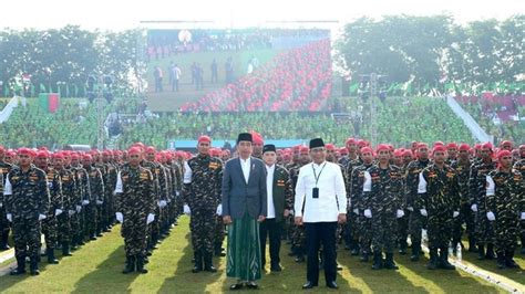 1 Abad NU Di Sidoarjo Jokowi Beri Pesan Ganjar Diteriaki Presiden