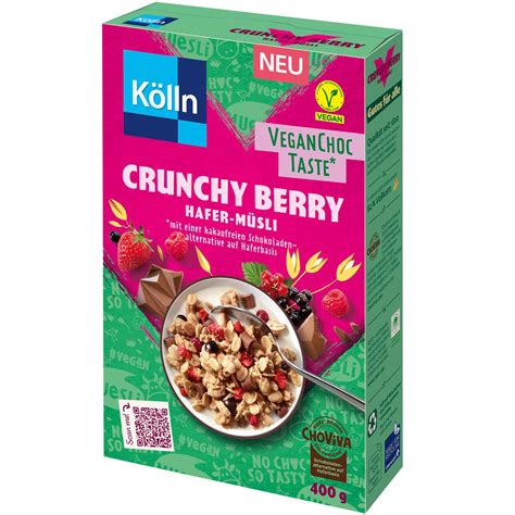 Kölln Hafer Müsli Crunchy Berry Vegan Choc Taste 400g Online kaufen