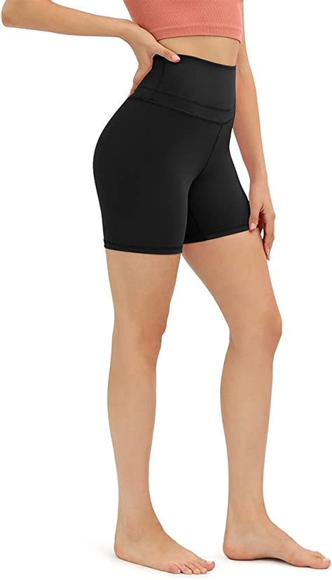 Women High Waist Workout Athletic Gym Running Yoga Shorts Wf Shopping