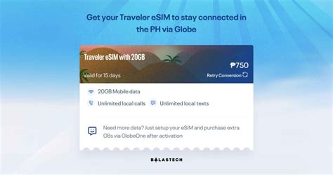 Globe Prepaid Esim Is Now Available For Ph Visitors Balastech