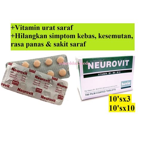 Hovid Neurovit Vitamin B B B S Shopee Malaysia