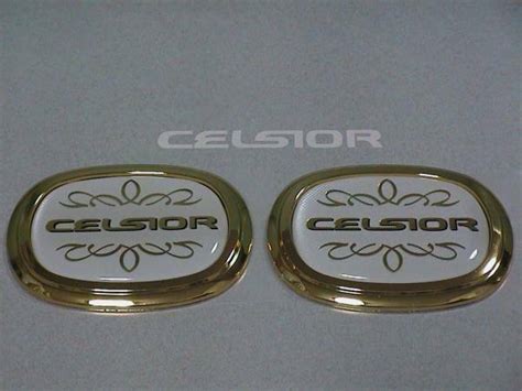 Toyota Genuine Celsior Ucf30 31 Lexus Ls430 Gold Plated Pillar Emblem