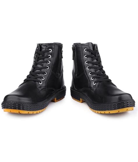 Woakers Black Mens Casual Boots Buy Woakers Black Mens Casual Boots Online At Best