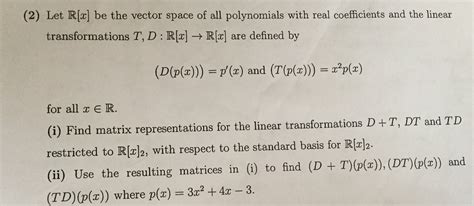 matrices - matrix representations of linear tranformatitons - Mathematics Stack Exchange