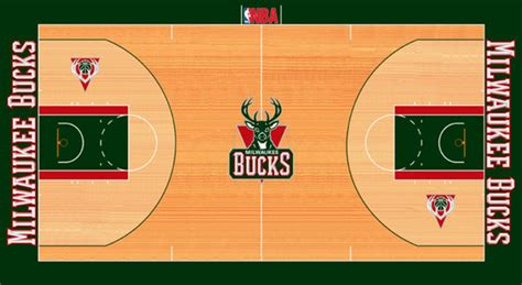 Bucks Show Off Angular New Court Design Sports Illustrated