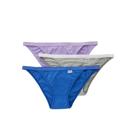 Hanes Classics Womens Cotton Modal String Bikini 3 Pack