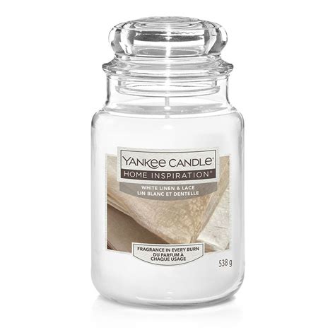 Yankee Candle Home Inspiration White Linen & Lace Large Jar | Shop ...