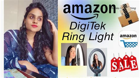 Amazon DigiTek Ring Light 18 Inches Unboxing And Review Ring Light