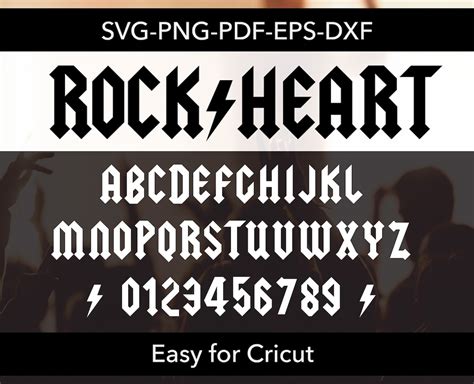 Rock Font Acdc Band Svg Acdc Rock Hard Rock Font Acdc Font Acdc