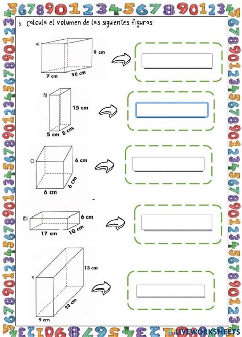 Volumen De Prismas Online Worksheet