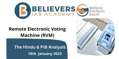 Remote Electronic Voting Machine Rvm Believers Ias Academy