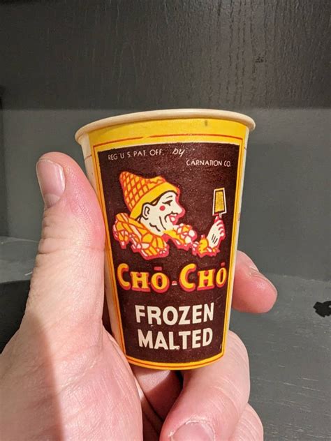 Nos S Cho Cho Chocolate Frozen Malted Cup Carnation Co Oz Waxed