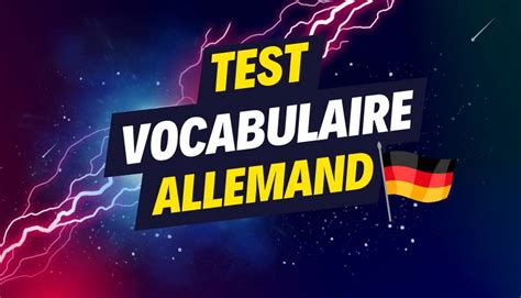 Test De Vocabulaire Allemand Niveau D Butants Fichesvocabulaire