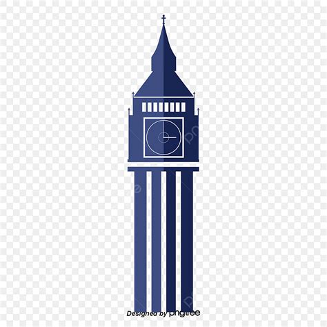 Clock Tower Clipart Transparent Png Hd Cartoon Blue Tower Clock Scene