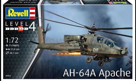 Helikopter Do Sklejania 1 144 3824 AH 64A Apache Revell 3 Farbki