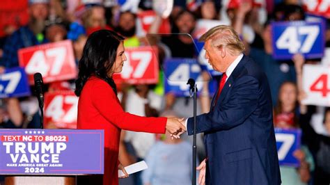 Tulsi Gabbard To Join Republican Party While At Trump Rally Raleigh