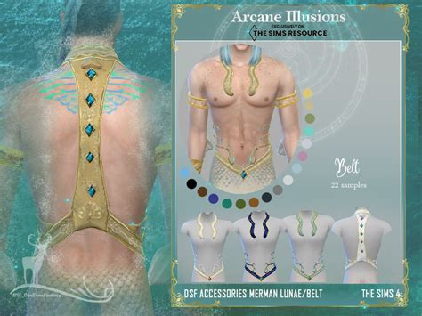 The Sims Resource Arcane Illusions Accessories Merman Lunae