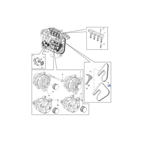 Pasek Klinowy Wielorowkowy 55583125 Astra J Cascada Corsa D E